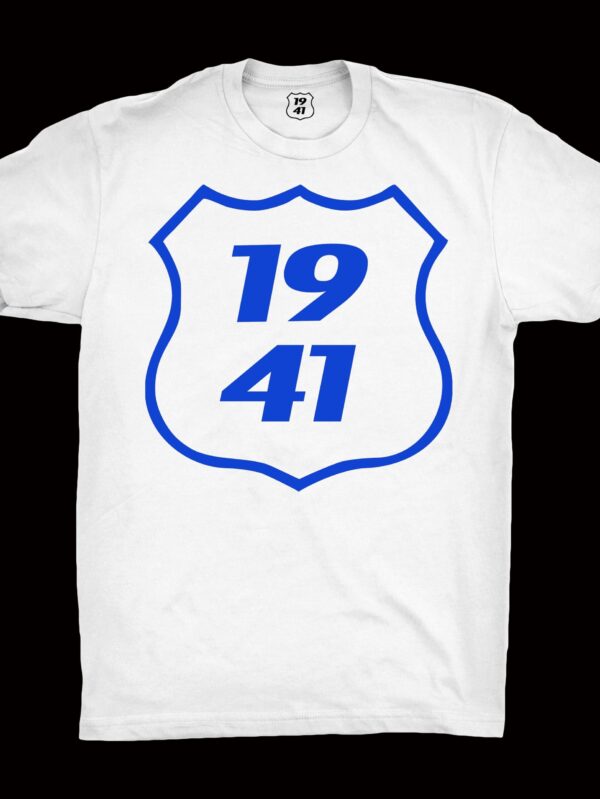 1941 White Tee/blue