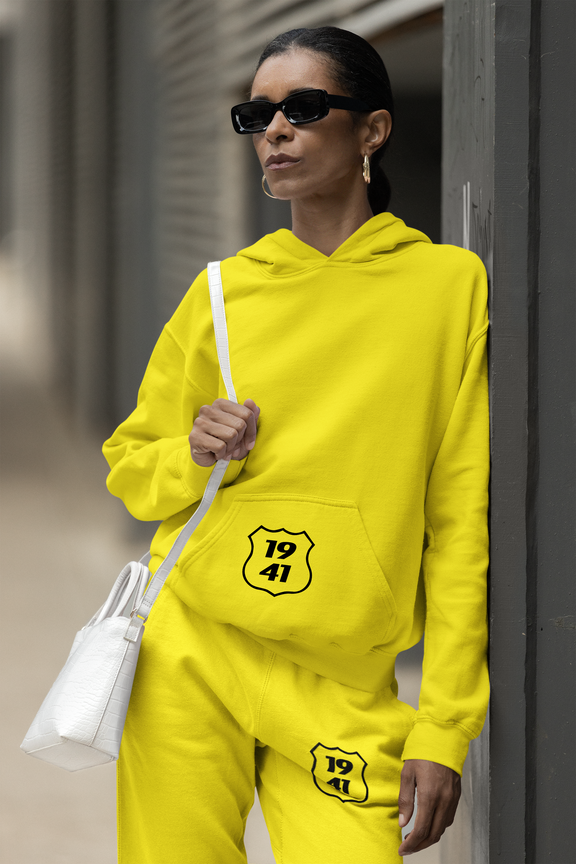 Yellow Womens Sweatsuit